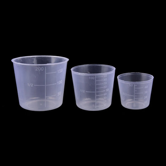 3PCS/Set 200ml 100ml 50ml Measuring Cup Beakers Kitchen Tools