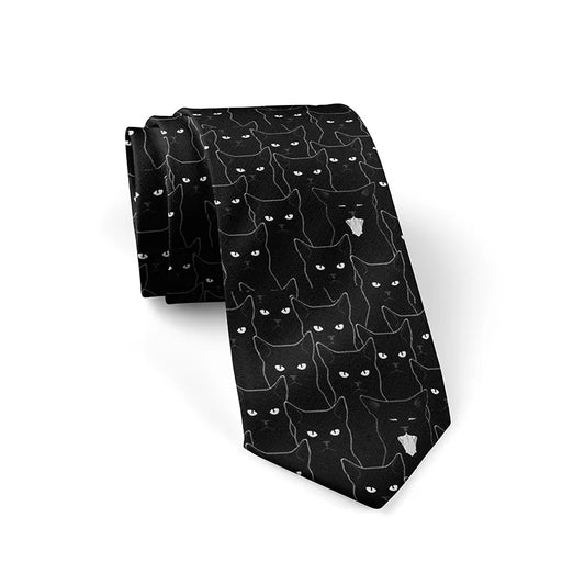 Fun Mathematical Formula Men's Tie 3D Printing 8CM Fashion