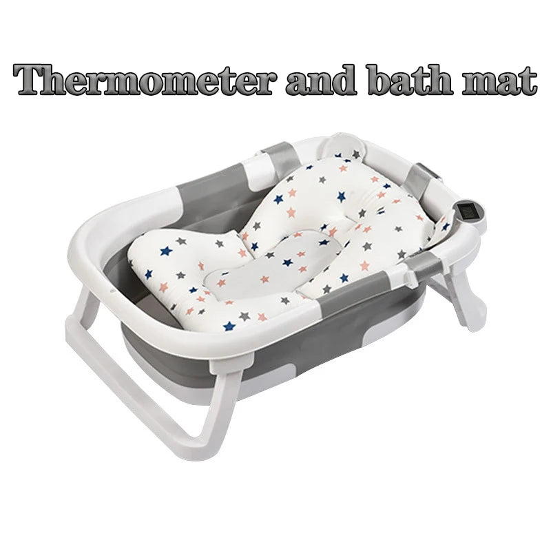 Real-time Temperature Silicone Baby Take A Bath Bathtub
