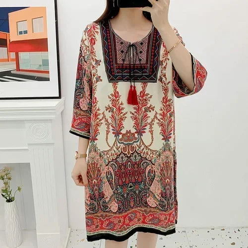 Indian Dress Summer Vintage Causal
