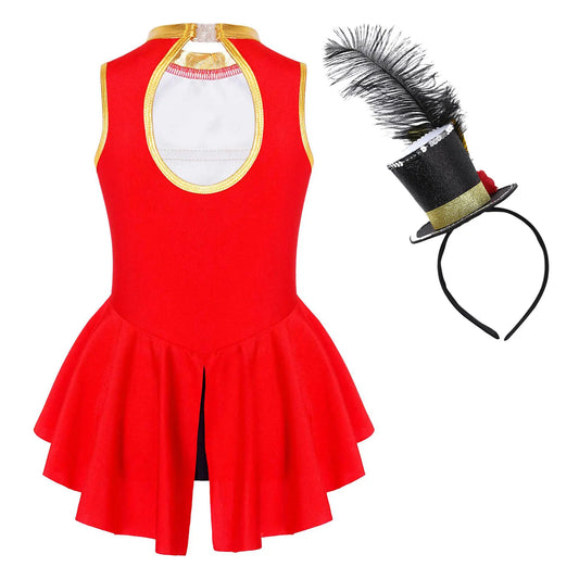 Girls Ringmaster Circus Costume Festival Performance