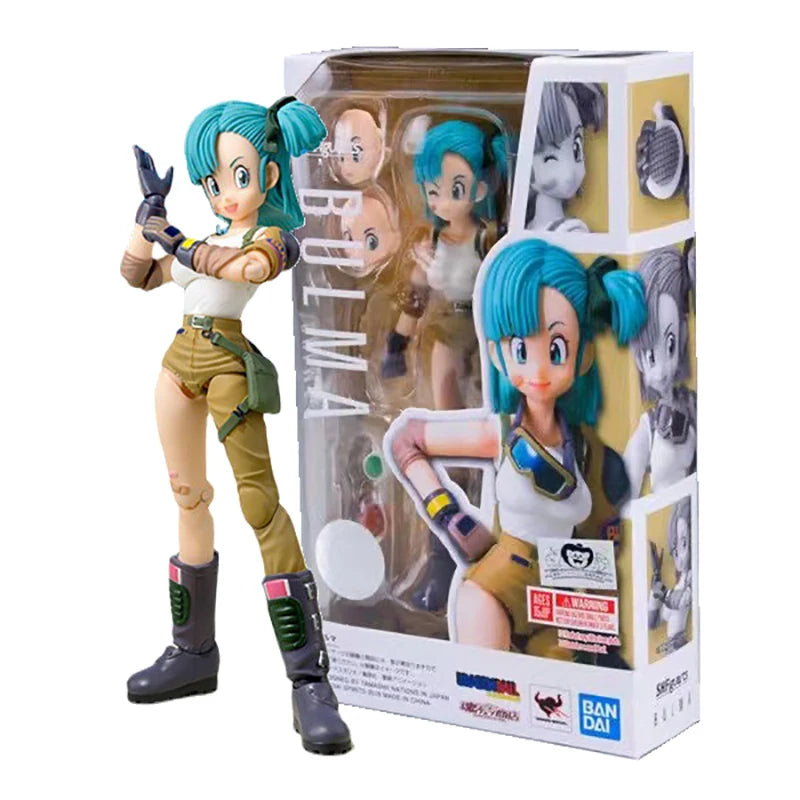 13.5cm Anime Dragon Ball Figures Bulma Goku Action Figure