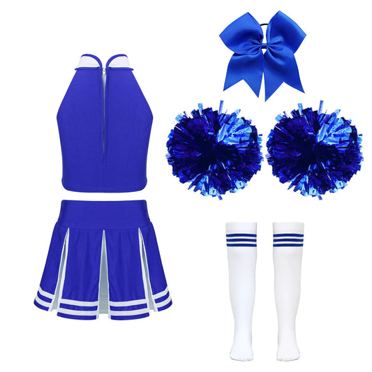 Girls Cheerleader Costumes Outfit