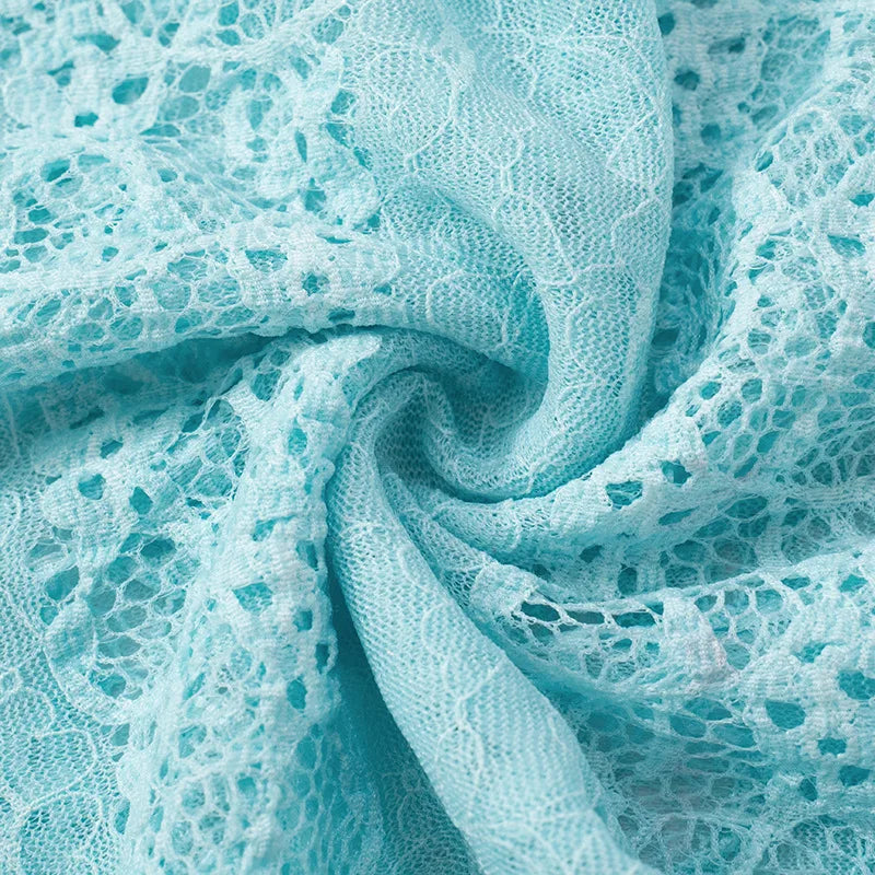 Sexy Deep V-neck See-through Sleeveless Blue T Shirt