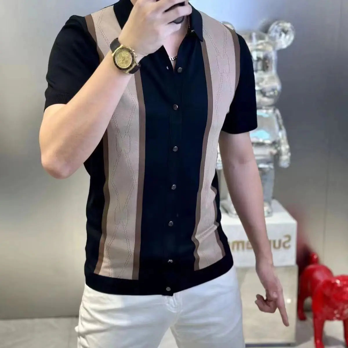 Men's Clothing Premium Short Sleeve Shirt Summer New Slim Fit