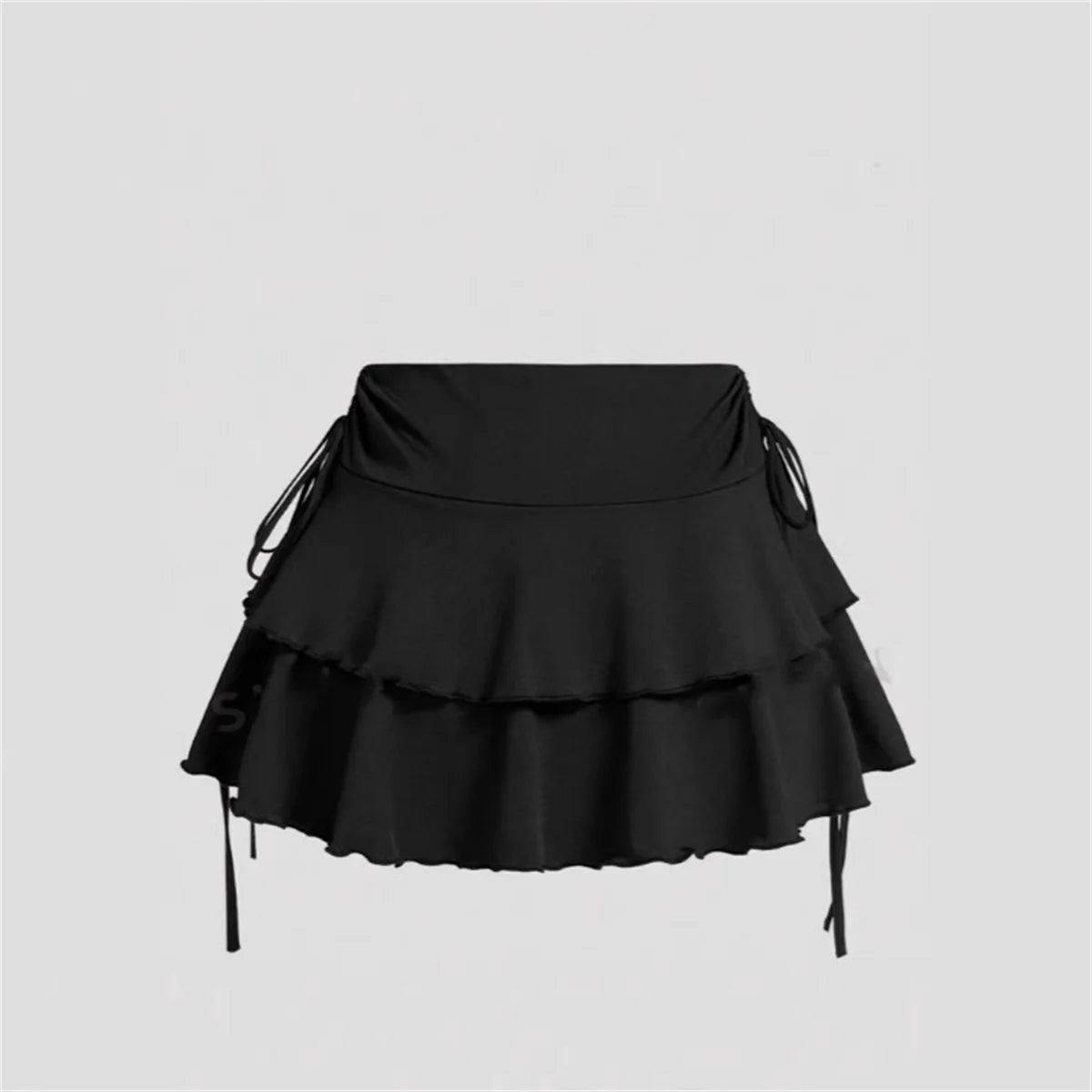 High Waist Slim Fit Elastic Waist Short Skirt