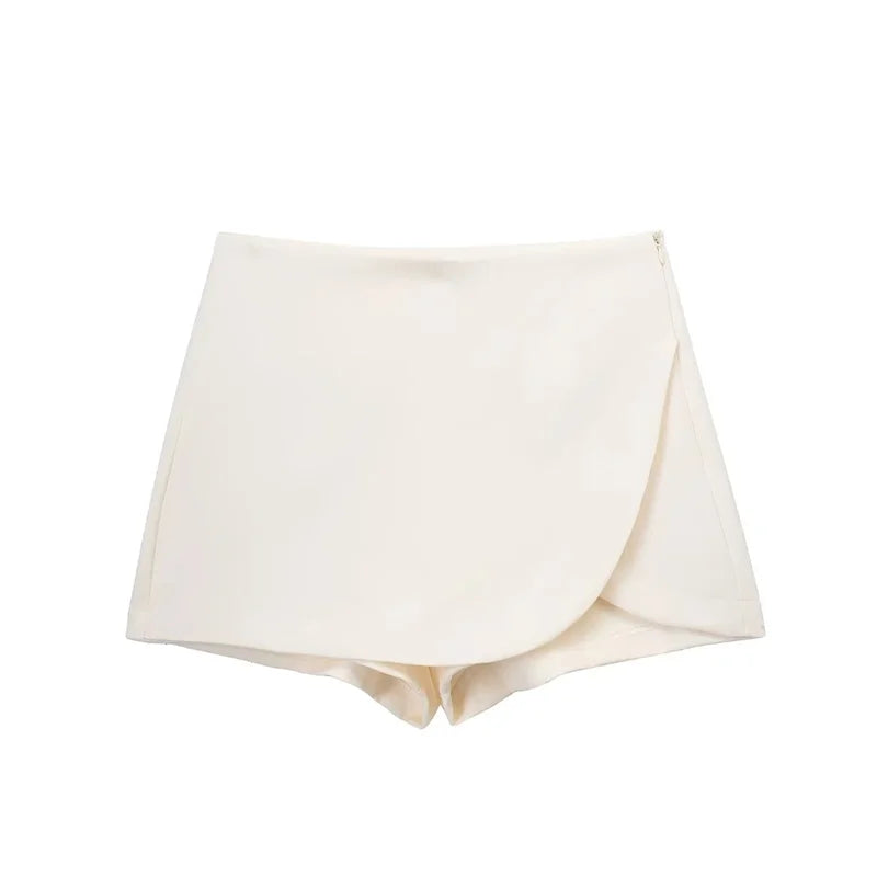 Mini Skirt Asymmetric Skort