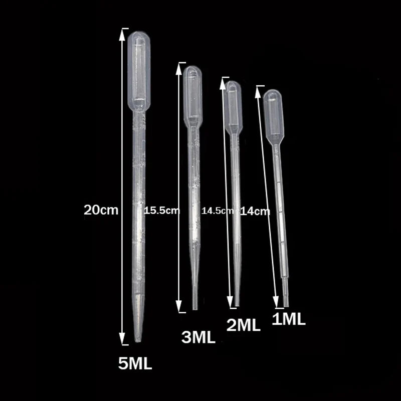 100Pcs/Lot Laboratory Pipette 1ml 2ml 3ml 5ml Plastic Disposable Graduated