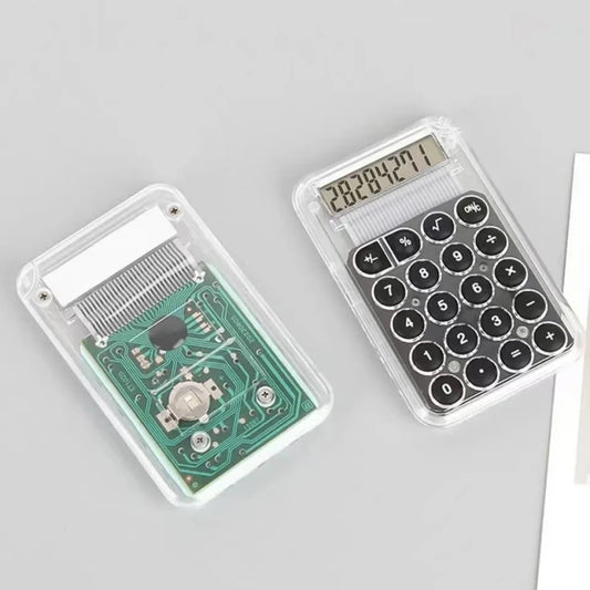 1Pcs Student Calculator LCD Display Large ScreenSiicone Buttons 8-digit