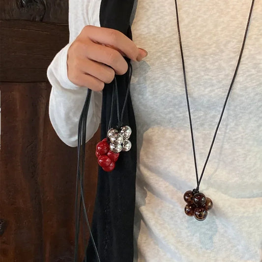 Modern Jewelry Pretty Design Lovely Round Beads Pendant Necklace