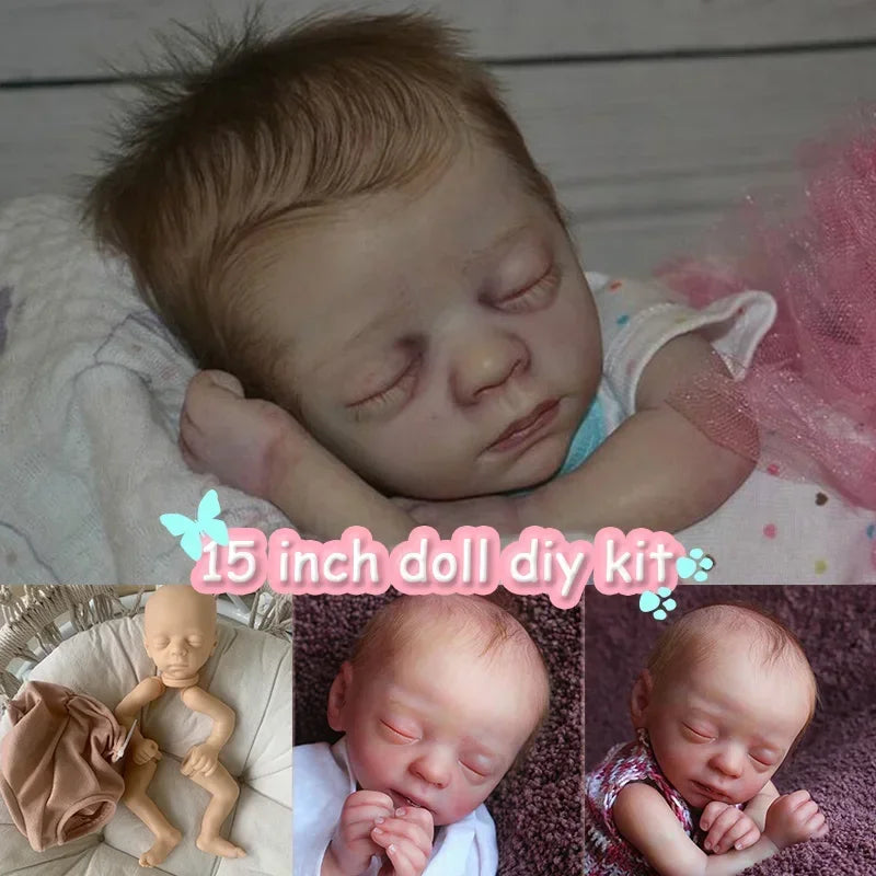 15inches Bebe Reborn Kit Blessing Sleeping Newborn Baby