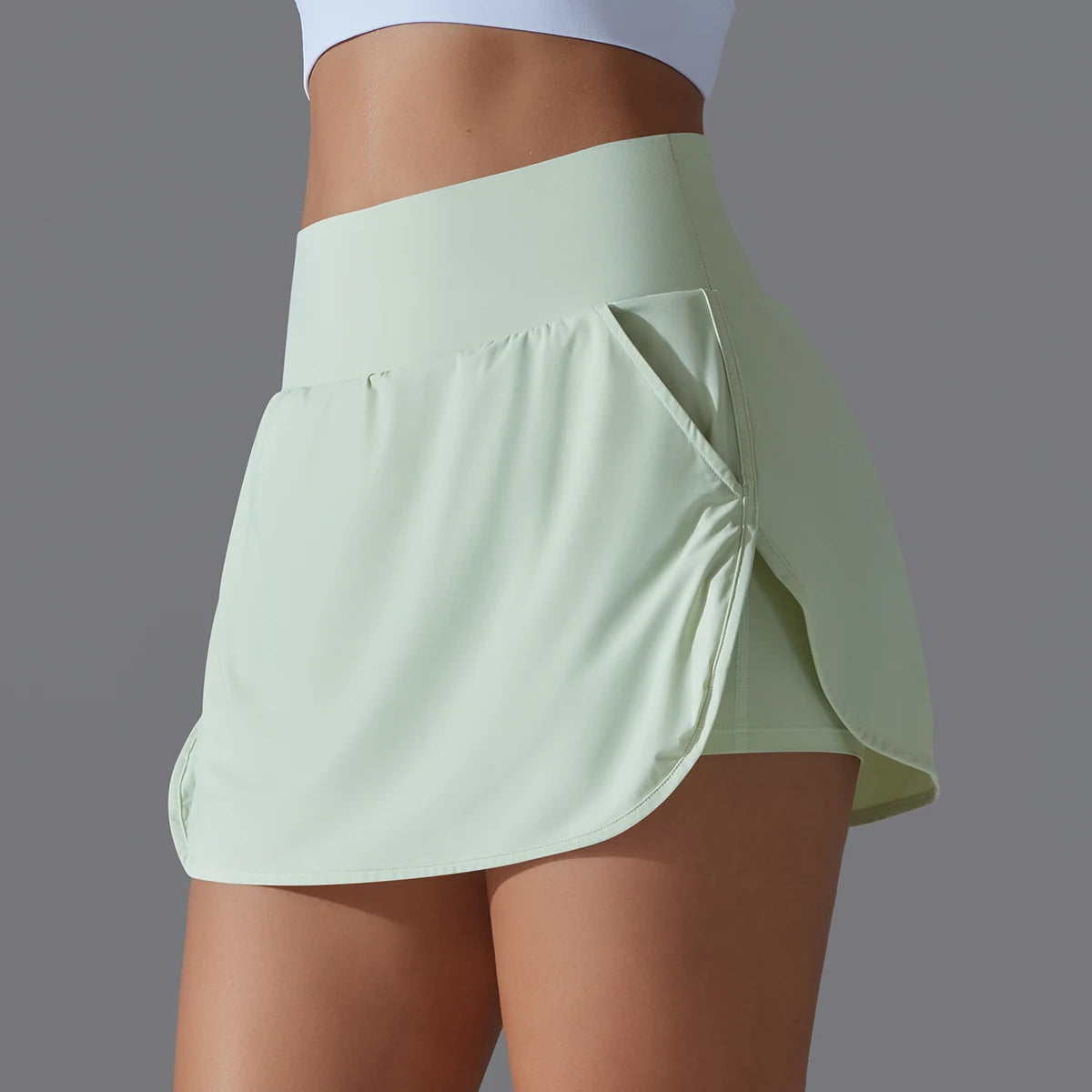 Tennis Skirt High Waist Breathable Sweat Skirt