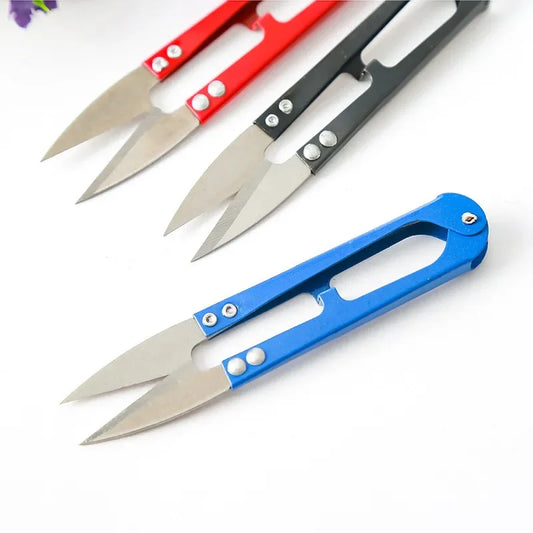 3/5/10/12pcs Yarn Shears Cutting Sewing Scissors Shears Cross Stitch Embroidery Scissor U Thread Scissors for Fabric DIY