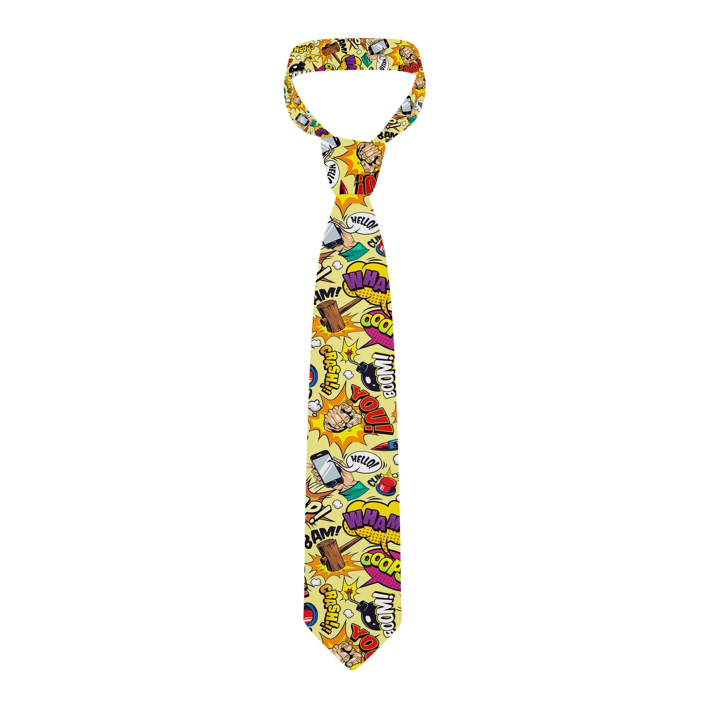 Cartoon printed tie men's casual fashion