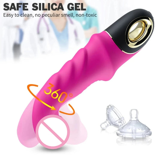 Sex Toys 9 Frequency Dildo Vibrator Silicone