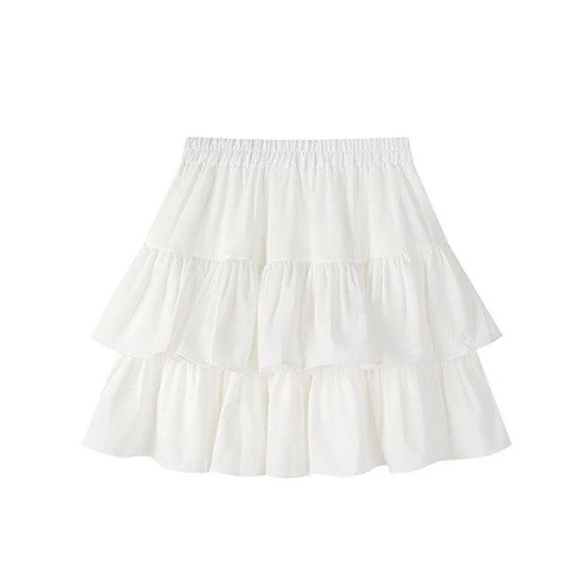 Pleated A-Line Skirt