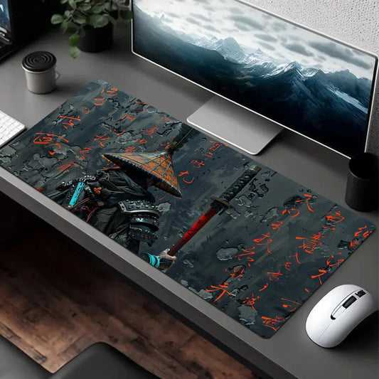 Samurai Warrior Themed Large Extended Gaming Mouse Pad 900x400MM