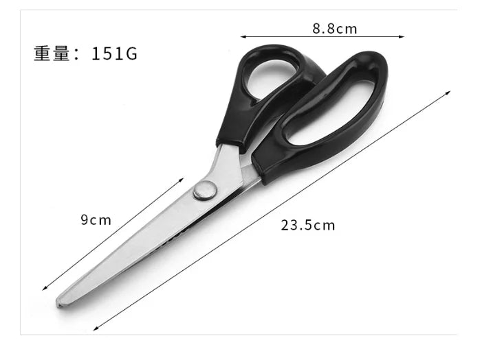 Stainless Steel Shears Lace Scissor Professional Dressmaking Zig Zag