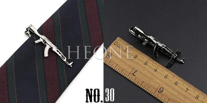Men's  Daily Tie Clips Accessories Chrome Stainless Tool Glasses Pen