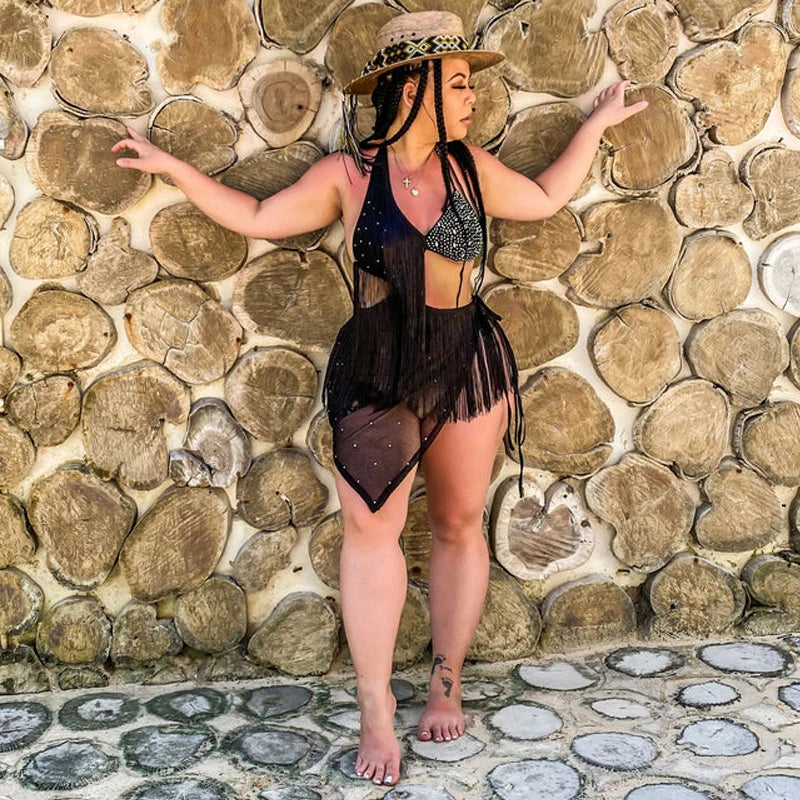 Tight Tassel Hot Diamond Sexy Dress