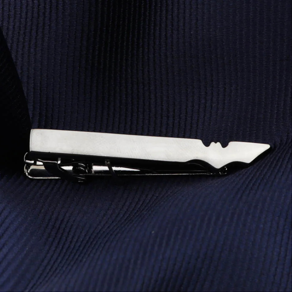 Men's  Daily Tie Clips Accessories Chrome Stainless Tool Glasses Pen