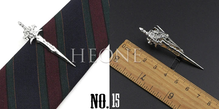 Men's  Daily Tie Clips Accessories Chrome Stainless Tool Glasses Pen