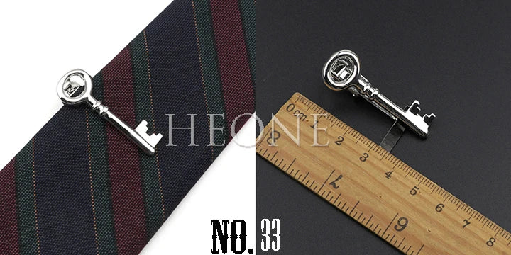 Men's  Daily Tie Clips Accessories Chrome Stainless Tool Glasses Pen