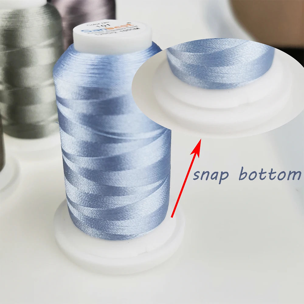 Sanbest Polyester Embroidery Thread High Strength 120D/2 1000m