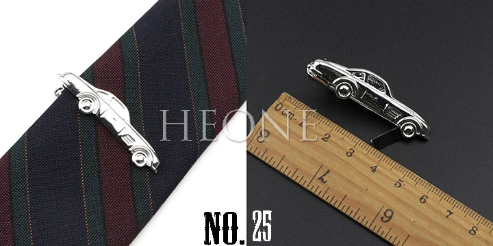 Men's  Daily Tie Clips Accessories Chrome Stainless Tool Glasses Pen