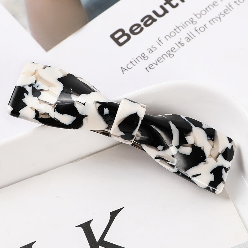 Fashion Hair Clips for Women Acetate Hair Clip Elegant Colorful Bow
