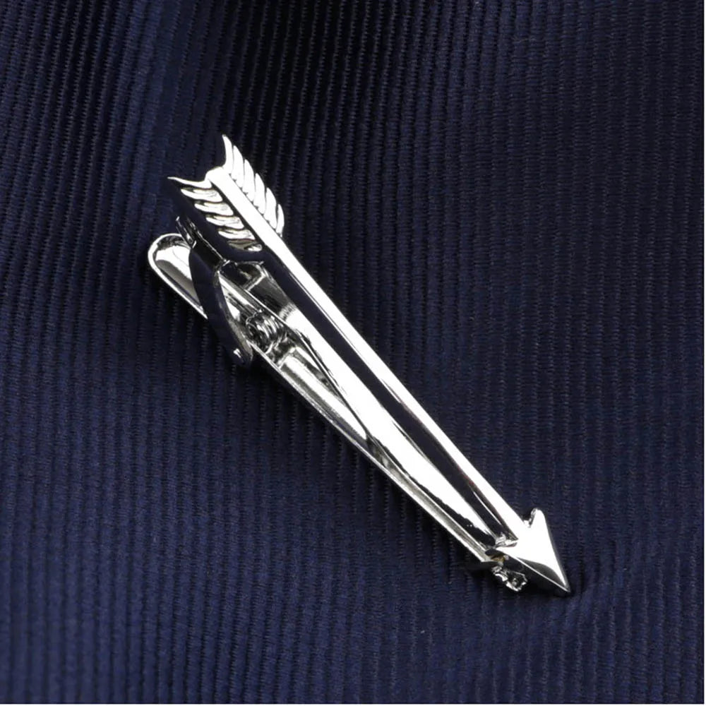 Men's  Daily Tie Clips Accessories Chrome Stainless Tool Glasses Pen