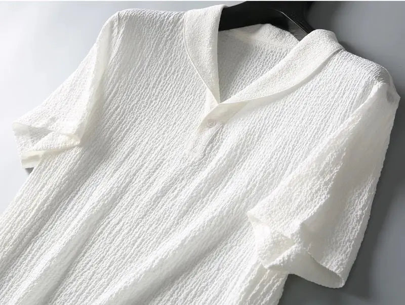 (Shirt+Trousers) Men Fashion Classic Shirt men Business Casual Shirts Men A Set