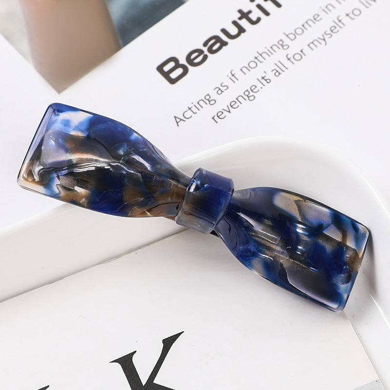 Fashion Hair Clips for Women Acetate Hair Clip Elegant Colorful Bow