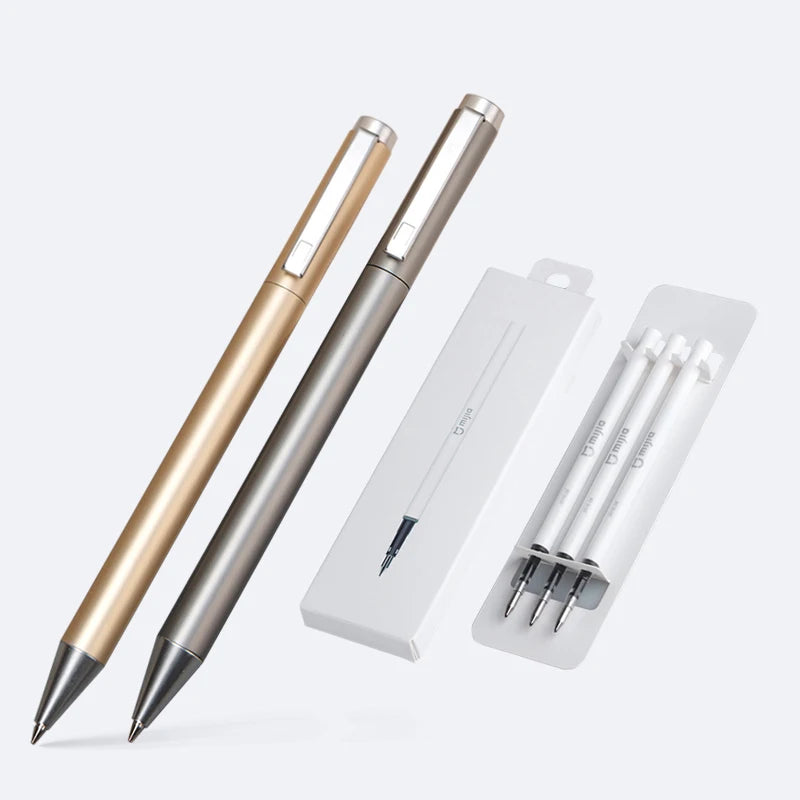 Deli Metal Sign Pen Pens Gold / Silver Gel Pen 0.5mm Refils Gold Silver PREMEC
