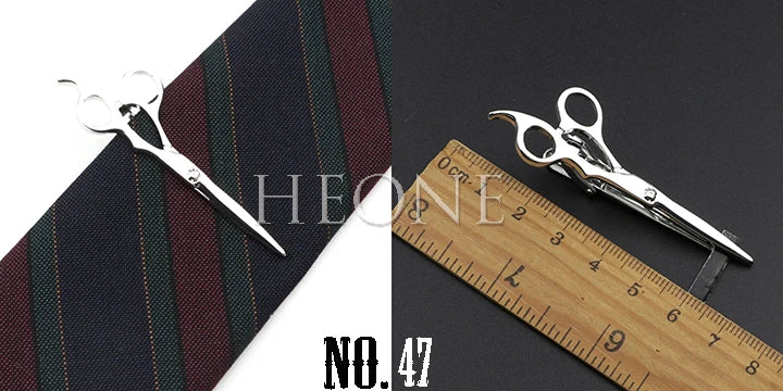 Men's  Daily Tie Clips Accessories Chrome Stainless Tool Glasses Pen