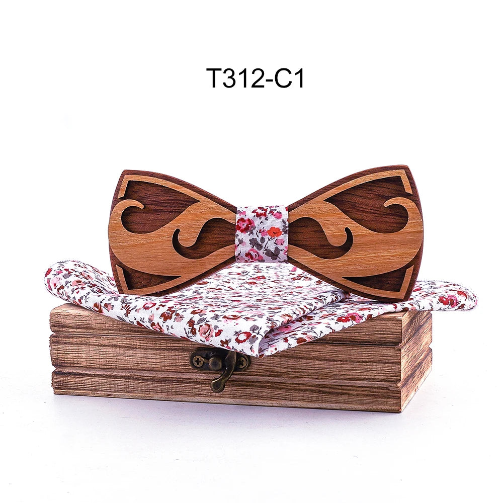 wooden bowtie for men