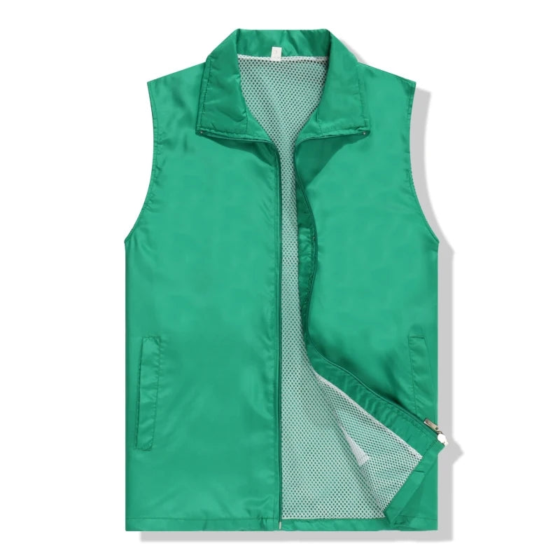 Men's Custom Made Design Vests Photo Print Logo Text