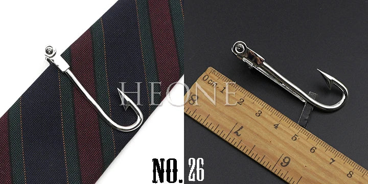 Men's  Daily Tie Clips Accessories Chrome Stainless Tool Glasses Pen