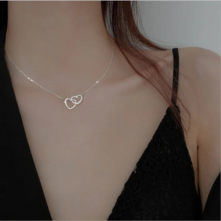 Layered Chain Necklace Neck Chains Lock Pendant Jewelry