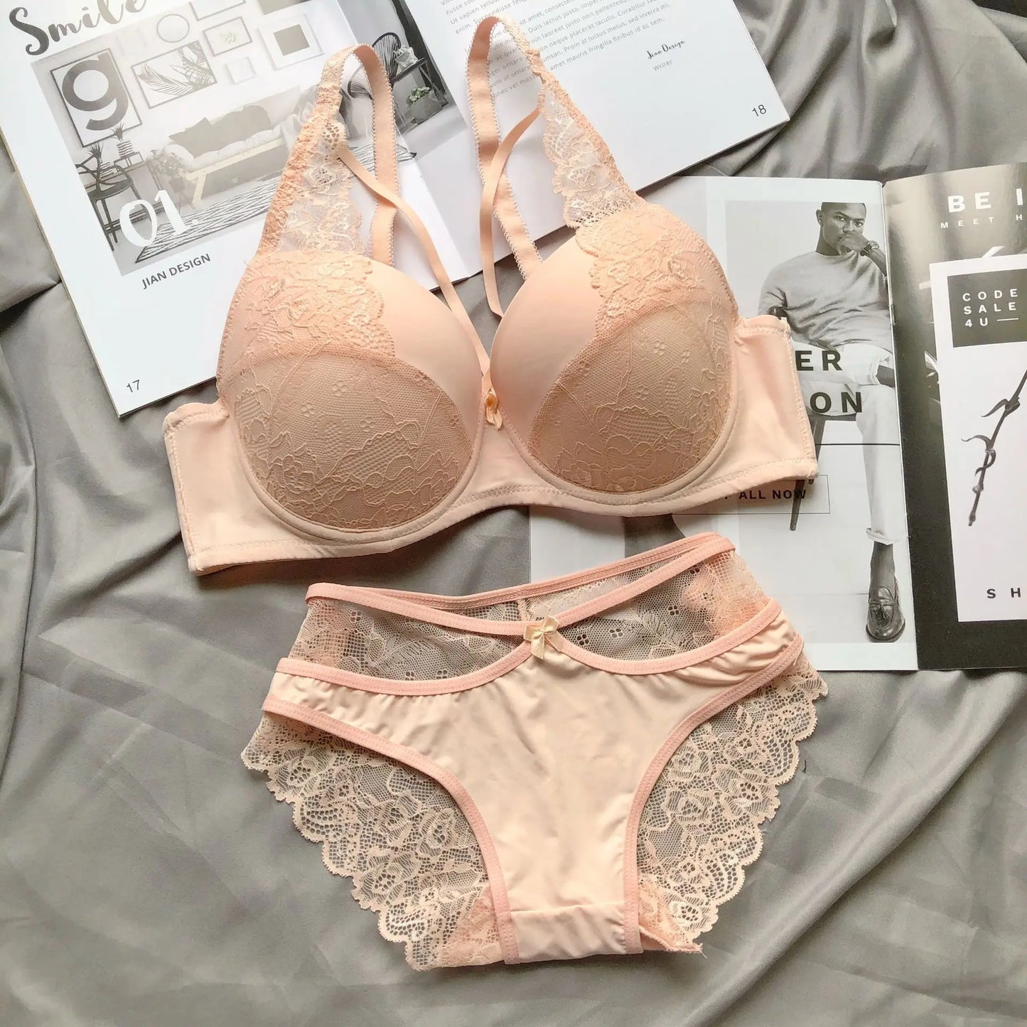 Sexy  Lace Push Up Bralette Section