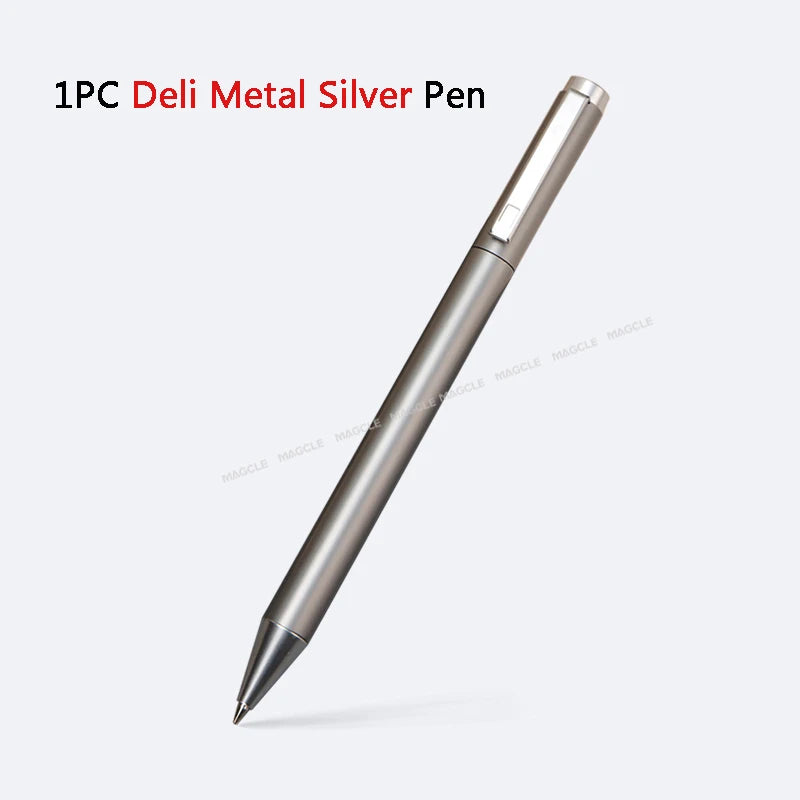 Deli Metal Sign Pen Pens Gold / Silver Gel Pen 0.5mm Refils Gold Silver PREMEC