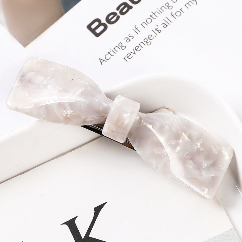 Fashion Hair Clips for Women Acetate Hair Clip Elegant Colorful Bow