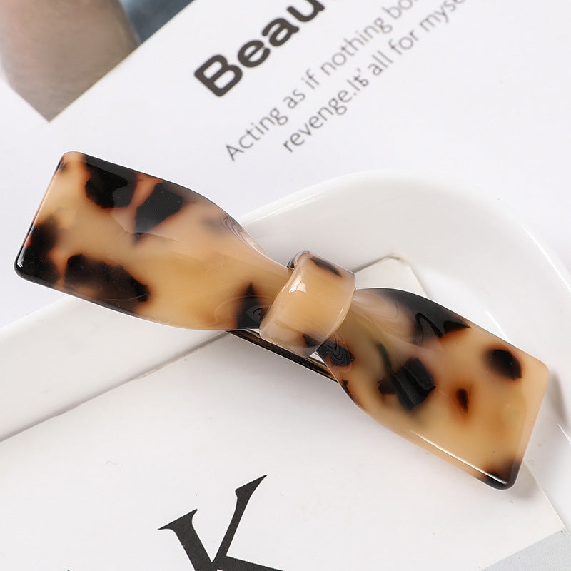 Fashion Hair Clips for Women Acetate Hair Clip Elegant Colorful Bow