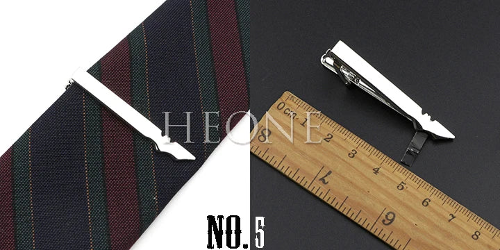 Men's  Daily Tie Clips Accessories Chrome Stainless Tool Glasses Pen