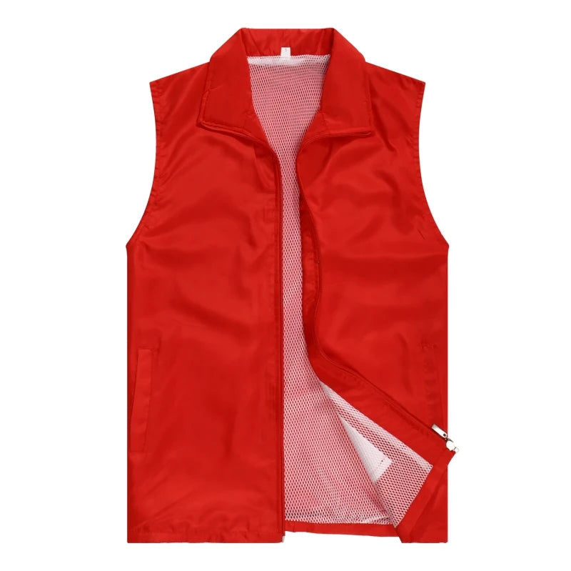 Men's Custom Made Design Vests Photo Print Logo Text