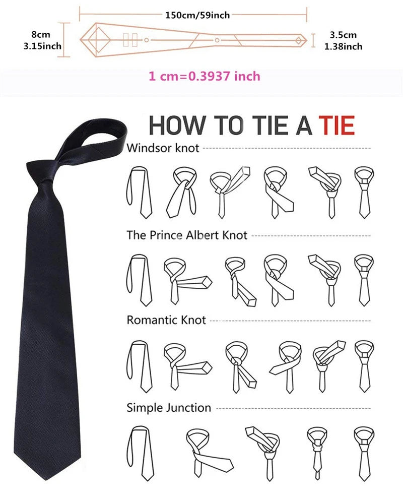 Tie Skinny 8cm Ties For Men