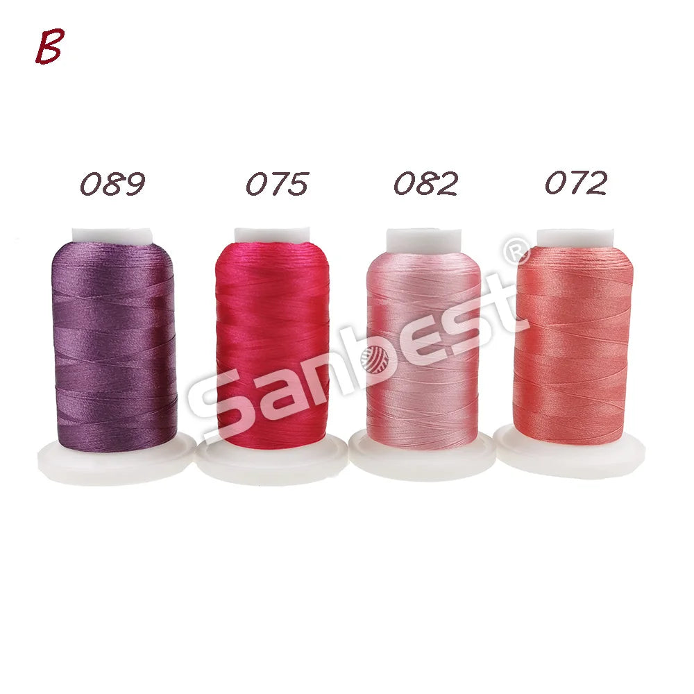 Sanbest Polyester Embroidery Thread High Strength 120D/2 1000m