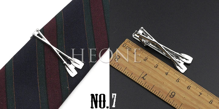 Men's  Daily Tie Clips Accessories Chrome Stainless Tool Glasses Pen