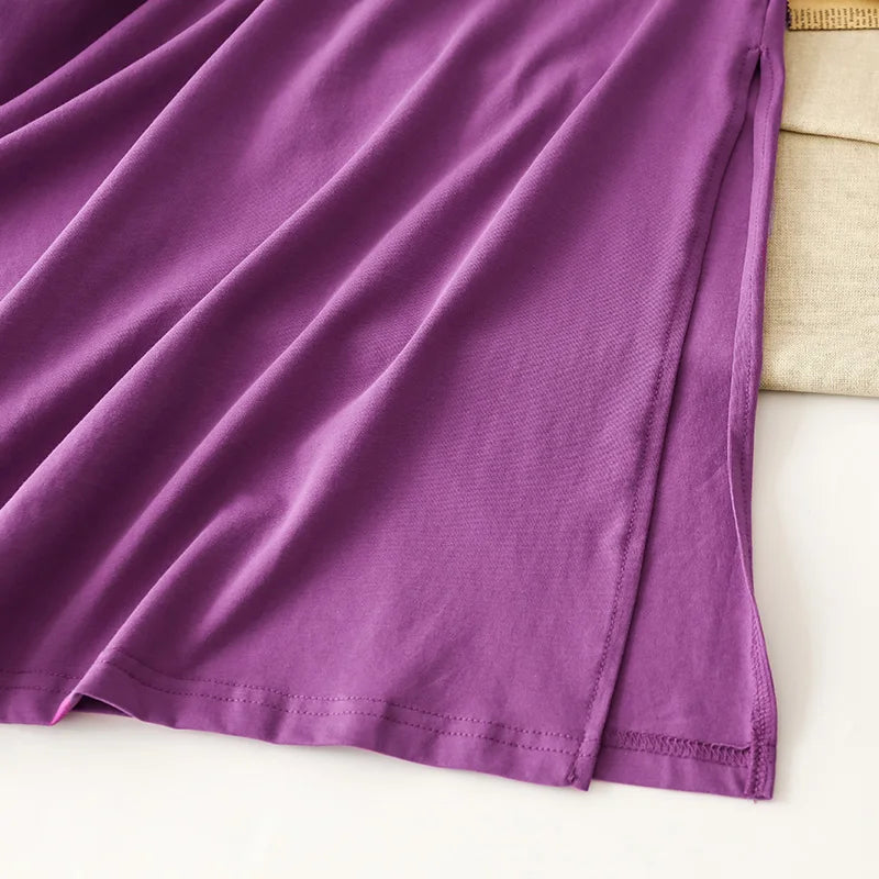 Round Neck Soild Maxi Party Dresses