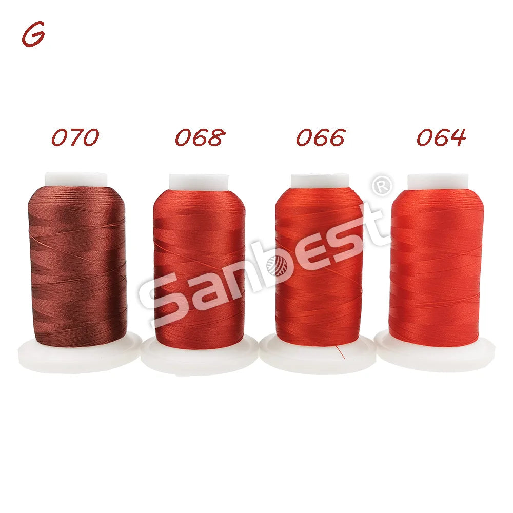 Sanbest Polyester Embroidery Thread High Strength 120D/2 1000m